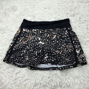 Lululemon Pace Rival Skirt II *4-way Stretch (Tall) Sugar Crush Multi / Black